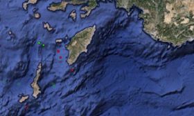 Τρεις σεισμοί στη Ρόδο