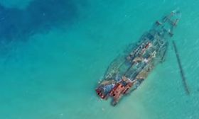 Εντυπωσιακές εναέριες εικόνες από το Ναυάγιο στην Επανομή Θεσσαλονίκης (vid)